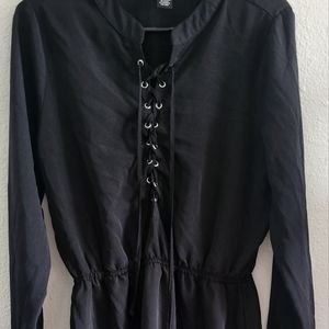 Black, large, business-casual dress